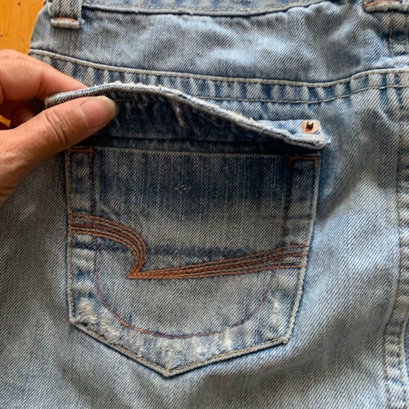 Vintage y2k American eagle micro mini denim skirt - Picture 2 of 8